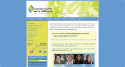 Desktop Screenshot of bouldercountyarts.org